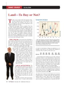 MARKET STRATEGY  By Jerry Gulke Land—To Buy or Not?