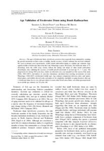 Transactions of the American Fisheries Society 138:385–396, 2009 Ó Copyright by the American Fisheries Society 2009 DOI: [removed]T08[removed]Article]