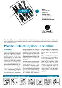 V.I.S.S.  Hazard (Edition No. 22) March 1995 Victorian Injury