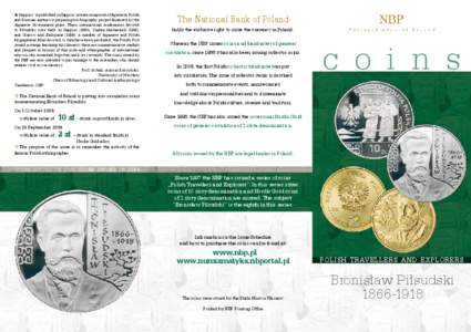 Currency / Numismatics / Bronisław Piłsudski / Piłsudski family / Ainu people / Józef Piłsudski / Polish złoty / Coin / 1 cent euro coins / Commemorative coins of Poland / Ainu / Poland