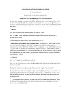 LAS SIETE LEYES NOÁJIDAS REVELADAS EN GÉNESIS Por Frances Makarova Reimpreso de su sitio web con autorización. Las Siete Leyes Noájidas se encuentran en el libro de Génesis, pero en su transgresión, no como mandami