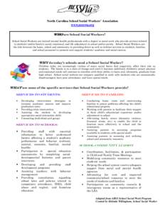 Health / School social worker / Special education / Human development / Roles and responsibilities of social worker in school perspective / The Pécs Model of School Social Work / Social work / Education / Disability