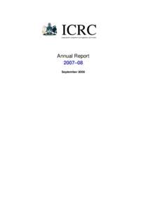 ICRC Annual Report[removed]