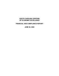 Medical University of South Carolina / University of South Carolina System / Financial statement / Certified Public Accountant / Clemson University / South Carolina / Association of Public and Land-Grant Universities / Oak Ridge Associated Universities