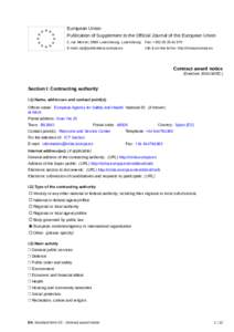 Contract award notice - Provision of Helpdesk Service / ES-BILBAO: Computer support services
