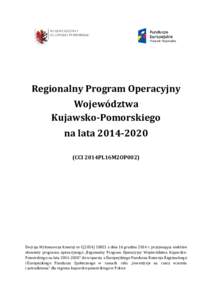 RPO_kujawsko-pomorskie_ zatw  przez KE