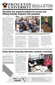 PR I NC ETON UNIVERSITY BULLETIN Volume 103, Number 5 June 19, 2014