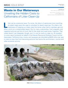 NRDC Issue brief  august 2013 ib:13-08-a  Waste in Our Waterways