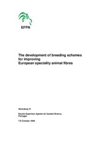 EFFN  The development of breeding schemes for improving European speciality animal fibres