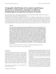 Molecular Ecology[removed], 2083–2093  doi: [removed]j.1365-294X[removed]x