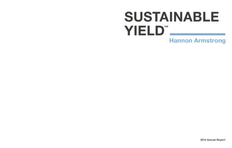 SUSTAINABLE YIELD sm Hannon Armstrong