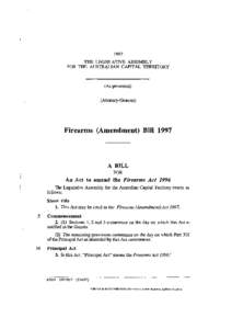 1997 THE LEGISLATIVE ASSEMBLY FOR THE AUSTRALIAN CAPITAL TERRITORY (As presented) (Attorney-General)