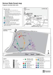 Vernon State Forest map Toogoom mountain bike trails