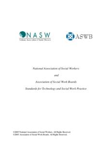 NASW ASWB Standards for Technology  Social Work Practice 2…