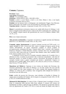 Schede storico-territoriali dei comuni del Piemonte Comune di Caprauna Beatrice Palmero 1998 Comune: Caprauna Provincia: Cuneo.