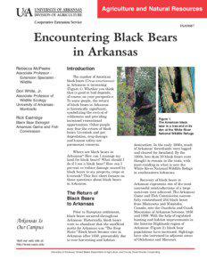 Encountering Black Bears in Arkansas - FSA-9087
