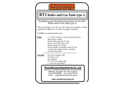 BT1-Gas Fired Boiler-New Gas Burner Drawing -Jan07.PUB
