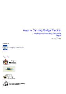 Report for Canning  Bridge Precinct Strategic and Statutory Framework Report