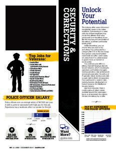 SECURITY & CORRECTIONS Top Jobs for Veterans: • Security Officer