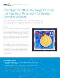 DocuSign / Multi-sport events / Special Olympics / Sports / Olympic Games