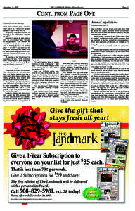 December 13, 2007  THE LANDMARK Holden, Massachusetts Page 31