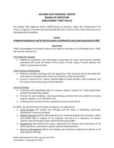 Disability / Special education / Developmental disability / Psychiatric diagnosis / Lanterman Developmental Disabilities Act / Supported employment / Family support