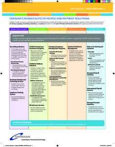 Ceridian Canada / Ceridian / Human resource management system / Payroll / Workforce management / Recruitment process outsourcing / Human resource management / Management / Business