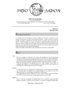 INFO  JAPON OTA & Associates  Patents & Trademarks