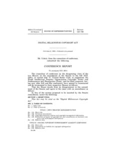 Digital Millennium Copyright Act / Copyright / Anti-circumvention / Reverse engineering / World Intellectual Property Organization Copyright Treaty / Uruguay Round Agreements Act / Berne Convention for the Protection of Literary and Artistic Works / Law / 105th United States Congress / WIPO Copyright and Performances and Phonograms Treaties Implementation Act