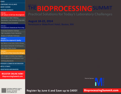 Biosimilar / Biologic / Single-use bioreactor / Biopharmaceutical / Cell therapy / Bioprocess engineering / Microcarrier / Fed-batch / Monoclonal antibodies / Biotechnology / Biology / Clinical research