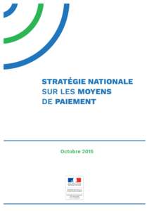 Stratégie nationale sur les moyens de paiement - Octobre 2015