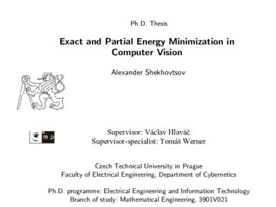 Microsoft PowerPoint - shekhovtsov-thesis.ppt