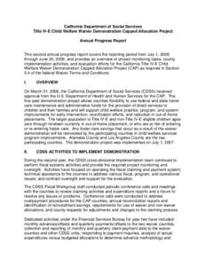 Microsoft Word - Submitted CA CAP 2nd Annual Progress Report for[removed]to[removed]doc