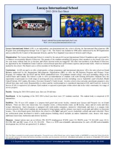 Lucaya International School[removed]Fact Sheet