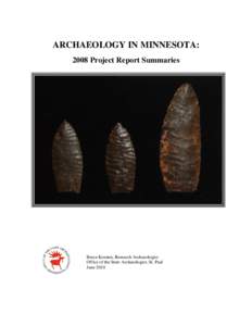 Leech Lake / Anthropology / Archaeological field survey / Shovel test pit / Excavation / Leech Lake Indian Reservation / Normandy Archaeological Project / Richard B. Russell Multiple Resource Area / Archaeology / Geography of Minnesota / Minnesota