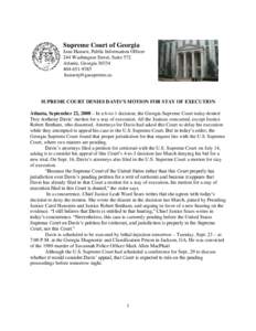 Supreme Court of Georgia Jane Hansen, Public Information Officer 244 Washington Street, Suite 572 Atlanta, Georgia[removed]9385 [removed]