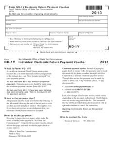 Form ND-1V - Electronic Return Payment Voucher