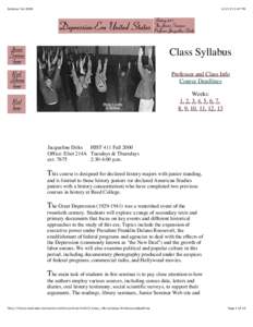 Syllabus Fall:47 PM Class Syllabus Professor and Class Info