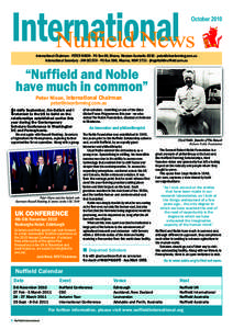 international Nuffield News OctoberInternational Chairman - PeTeR NIxoN - Po Box 69, Moora, Western Australia 6510 - 