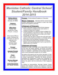 International Community School of Addis Ababa / Manistee /  Michigan / Geography of the United States / School of the Epiphany