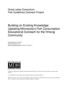 Building on Existing Knowledge: Updating Minnesota’s Fish Consumption Educational Outreach for the Hmong Community