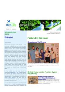 Elodie Cantaloube Subject: FW: Newsletter April[removed]BirdLife europe e-news - http://www.birdlife.org/eu/newsletters.html