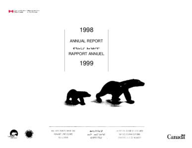 [removed]Annual Report of the Nunavut Land Claims Agreement