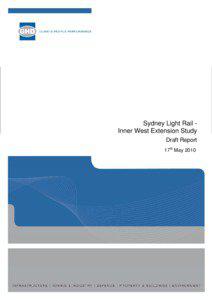 Sydney Light Rail - Inner West Extension Study - Draft Report 17 May 2010