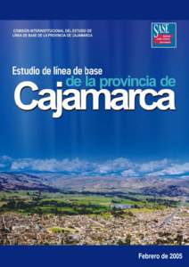 Estudio de Línea de Base de la Provincia de Cajamarca