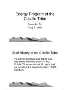 Case Study: Energy Program of the Colville Tribe