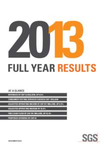 2013  full Year results