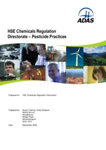 HSE Chemicals Regulation Directorate – Pesticide Practices Survey Prepared for: