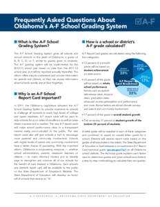 A-F Report Card Pie Chart