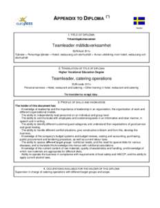 Alternative education / Vocational education / Diploma / National Qualifications Framework / European Qualifications Framework / Education / Qualifications / Academic degrees